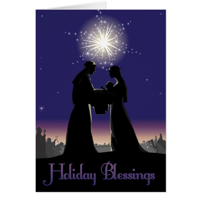 Nativity Holiday Blessings (Front)