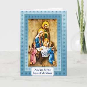 Nativity Holy family Holiday Card
