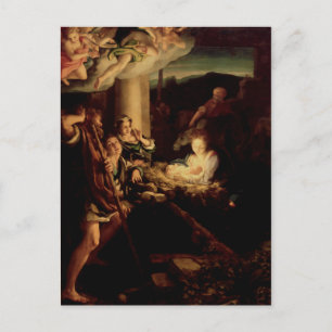 Nativity - Holy Night - Correggio - Renaissance Postcard