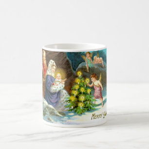 Nativity in the snow coffee mug
