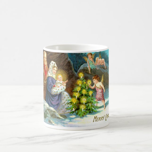 Nativity in the snow coffee mug (Center)