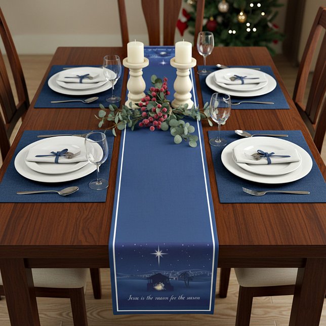 Nativity Jesus is the reason Table Runner (Creator Uploaded)