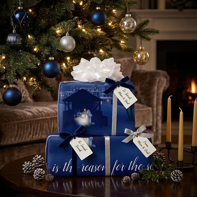Nativity Jesus is the reason Wrapping Paper (Creator Uploaded)