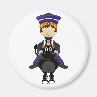 Nativity King Riding Horse Magnet