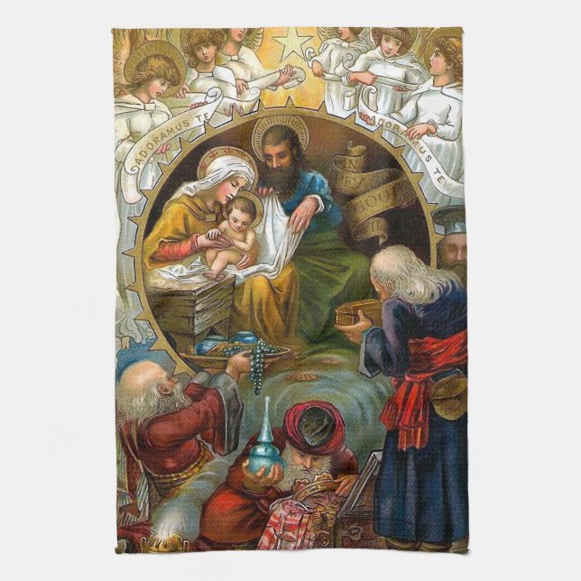 Nativity Kitchen Towel (Vertical)