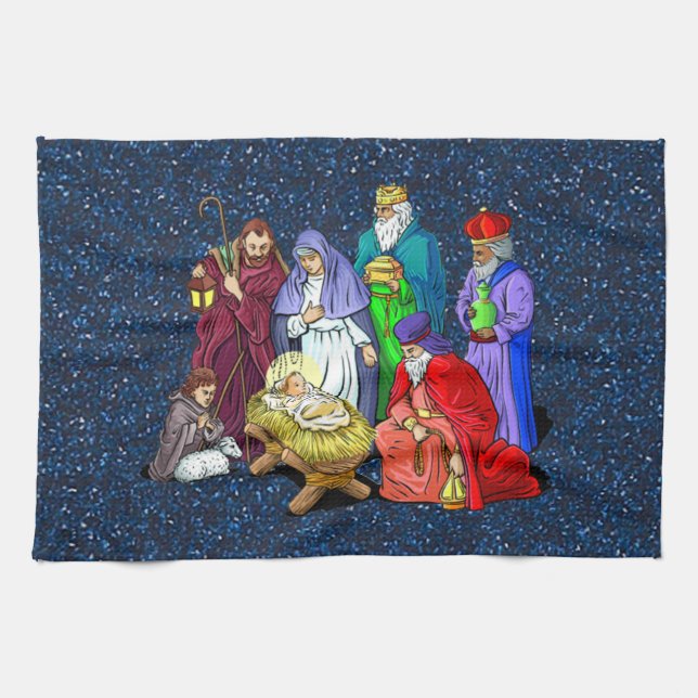 nativity kitchen towel (Horizontal)
