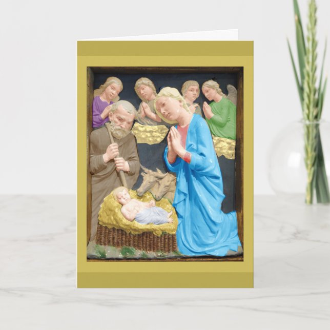 NATIVITY Luca Della Robbia Card (Front)