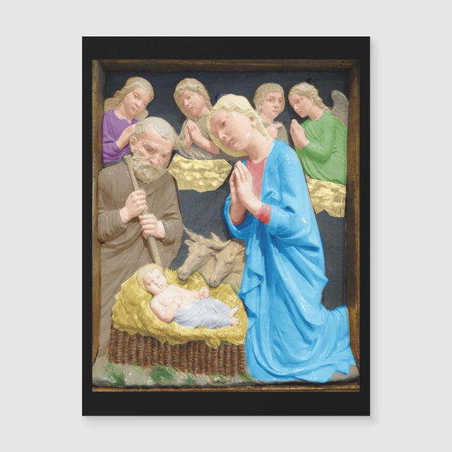 NATIVITY Luca Della Robbia carte magnétique de Noë (Devant)