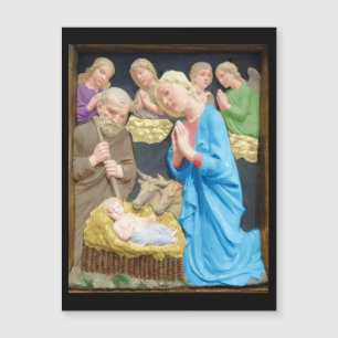 NATIVITY Luca Della Robbia magnet Christmas card