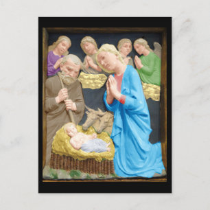 NATIVITY Luca Della Robbia Postcard