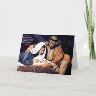 Nativity / Luke 2:11 Holiday Card