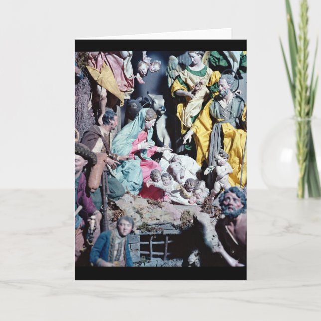 Nativity, made in Naples Holiday Card (Front)