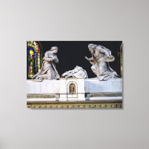 Nativity (marble) canvas print
