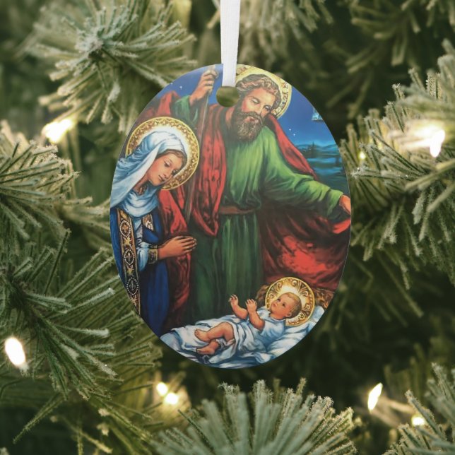 Nativity Metal Ornament (Insitu)