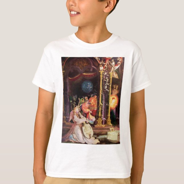 NATIVITY,MUSIC MAKING ANGELS - MAGIC OF CHRISTMAS T-Shirt (Front)