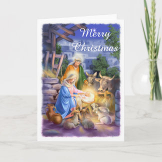 Nativity of Jesus Holiday Card
