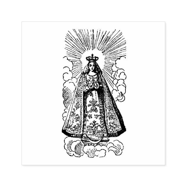 Nativity of the Blessed Virgin Mary Rubber Stamp (Imprint)
