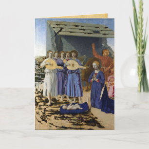 NATIVITY Old Irish Christmas Blessing Parchment  Holiday Card