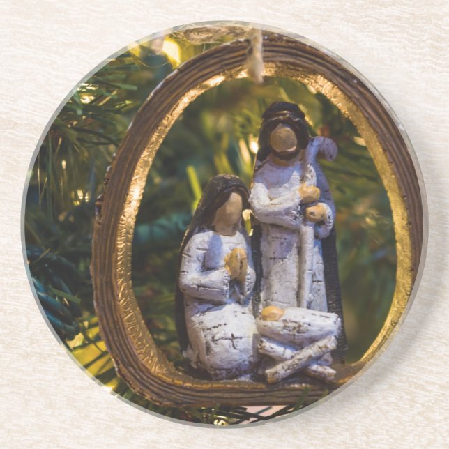 Nativity Ornament Coaster (Front)