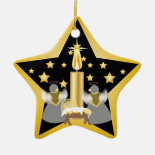 Nativity Ornament-Customize Ceramic Ornament