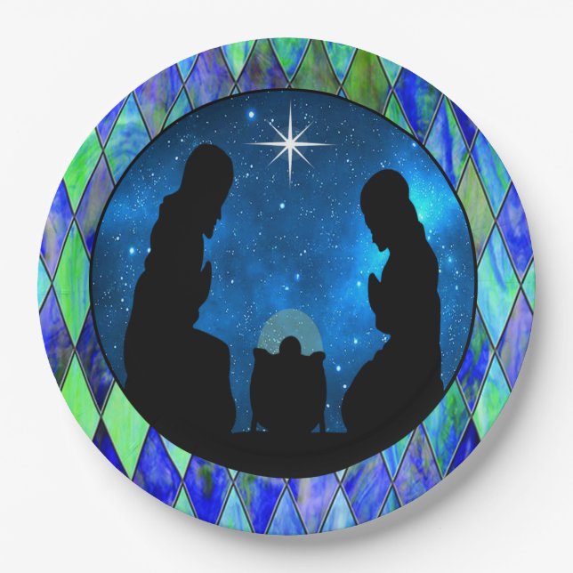 Nativity  paper plate (Front)