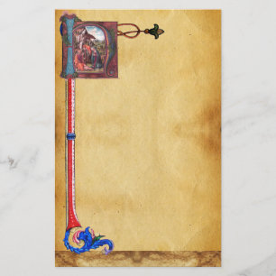 NATIVITY PARCHMENT Monogram Stationery