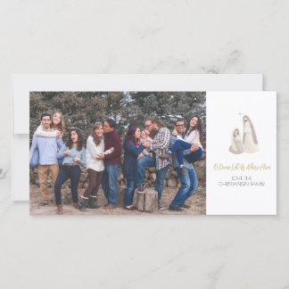 Nativity Photo Christmas Card