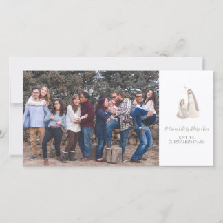 Nativity Photo Christmas Card