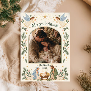 Nativity Photo Christmas Holiday Card
