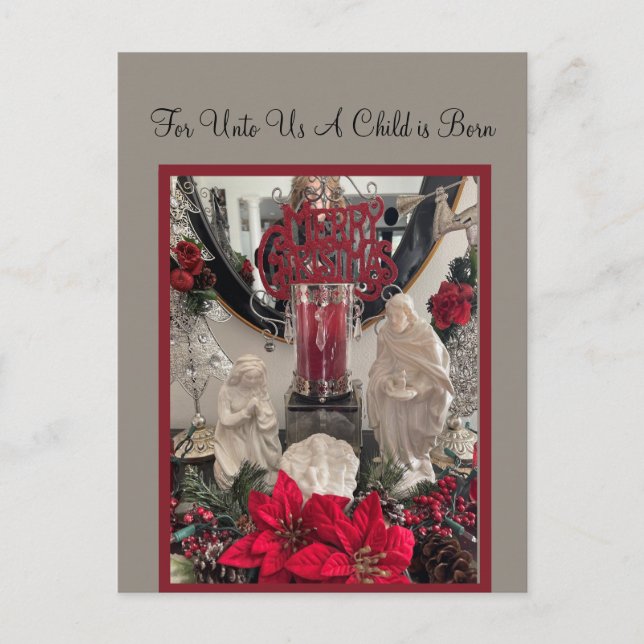 Nativity photo Postcard (Front)