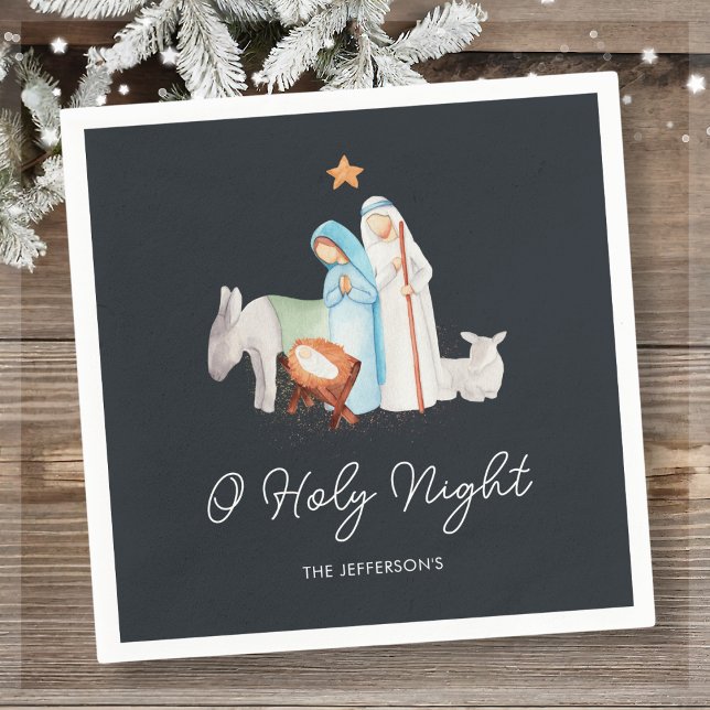 Nativity Religious Christmas  Napkin (Creator Uploaded)