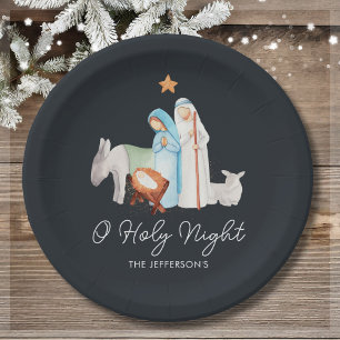 Nativity Religious Christmas Paper Plate