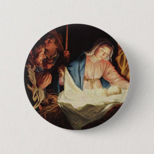 Nativity Scene 2 Inch Round Button