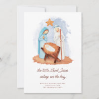 Nativity Scene Asleep on The Hay Christmas 