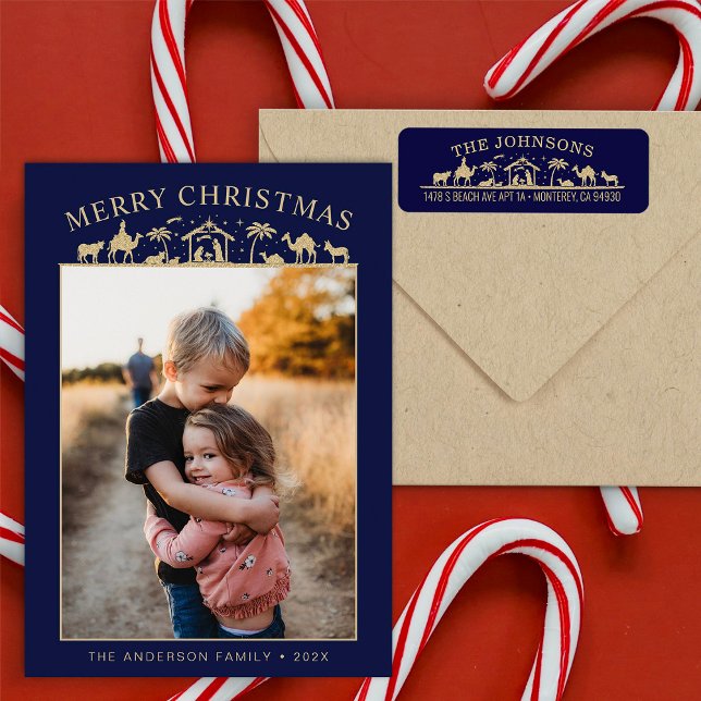 Nativity Scene Baby Jesus Christ Holiday Card (Creator Uploaded)