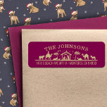 Nativity Scene Baby Jesus Christ Return Address<br><div class="desc">Nativity Scene Baby Jesus Christ Return Address Label Whether you're sending out Christmas cards, invitations, or just want to add a festive touch to your outgoing mail, this label will make your envelopes stand out. Spread holiday cheer with every piece of mail you send. Order your Santa's Sleigh Return Address...</div>