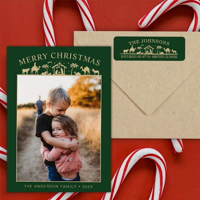 Nativity Scene Baby Jesus Christ Return Address (Creator Uploaded)