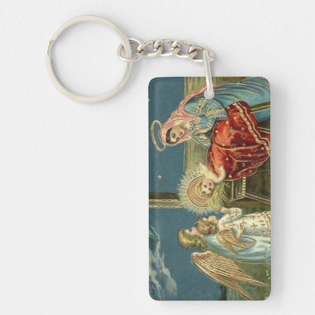 Nativity Scene Bethlehem Keychain (Front)