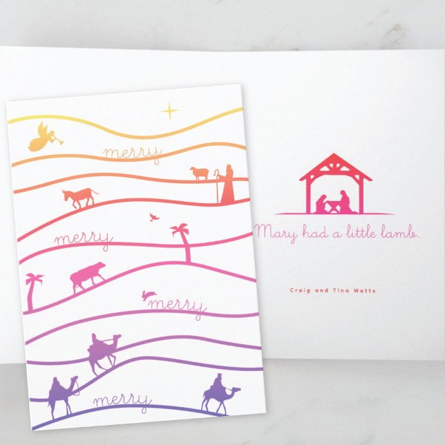 Nativity Scene Christian Christmas Card (Creator Uploaded)