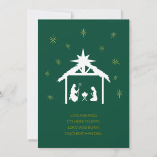 Nativity Scene Christmas Card
