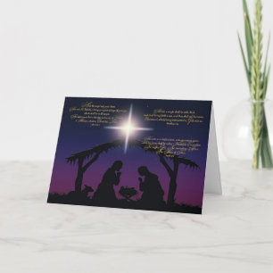 Nativity Scene Christmas Card