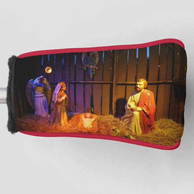 Nativity Scene Christmas Display in Washington DC Golf Head Cover (Front)