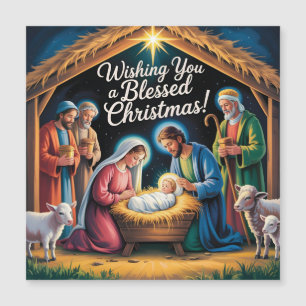 Nativity Scene Christmas Greeting