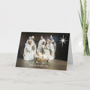 Nativity Scene Christmas Greeting Card