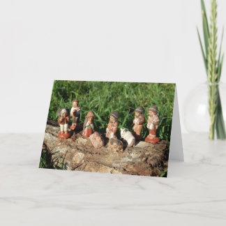 Nativity Scene Christmas Holiday Greeting Card