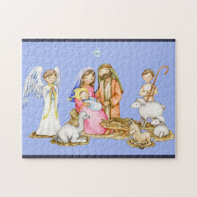 Nativity Scene Christmas Puzzle (Horizontal)