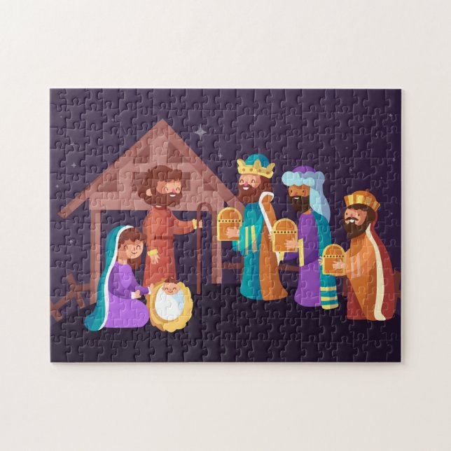 Nativity Scene Christmas Puzzle (Horizontal)