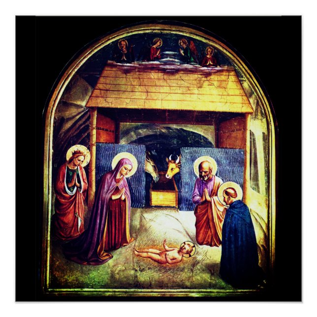 Nativity Scene, Convento di San Marco by Fra Anvel Poster (Front)
