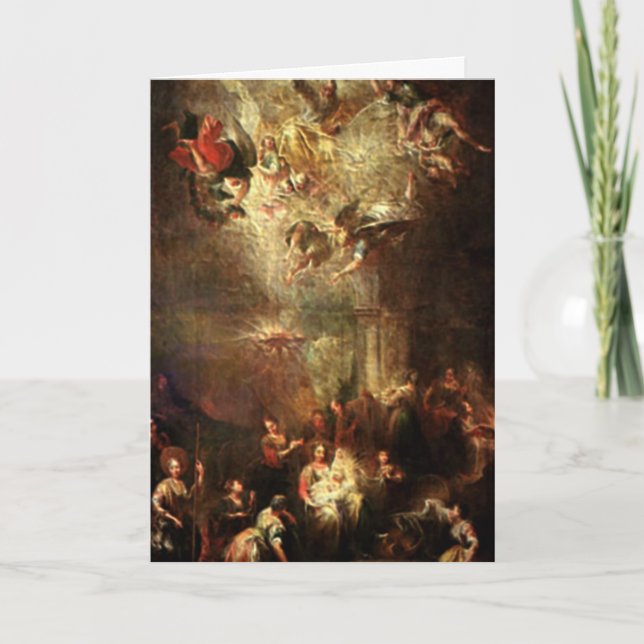 Nativity Scene Gifts for Christmas Holiday Card (Front)