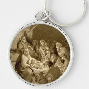 Nativity Scene Gifts for Christmas Keychain